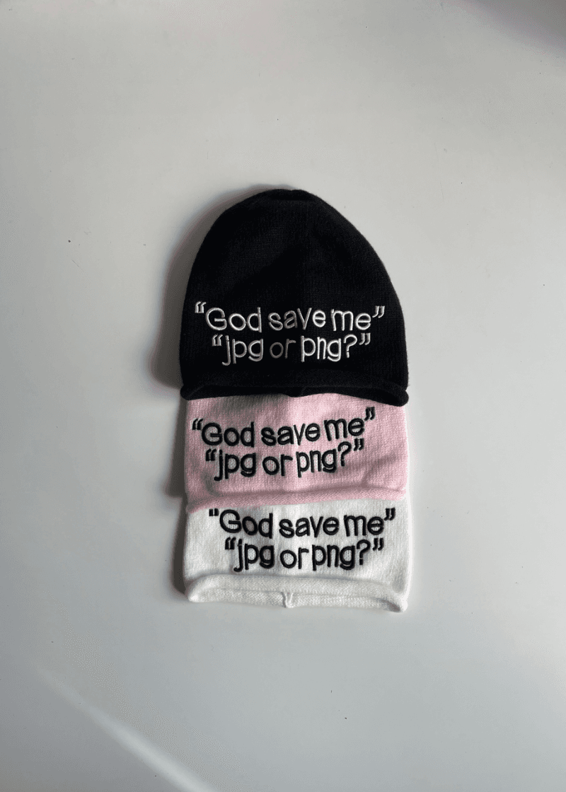 89헤르쯔 [flea market] lettering beanie (3c)