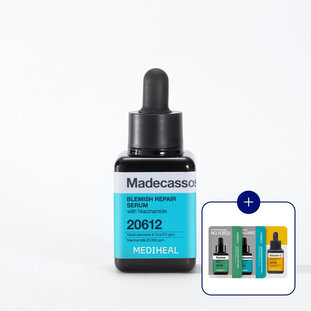 메디힐 마데카소사이드 흔적 리페어 세럼 40ml + 네모세럼 3종 샘플 증정