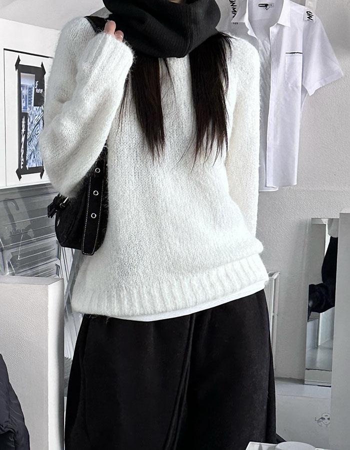 Basic loose wool knit