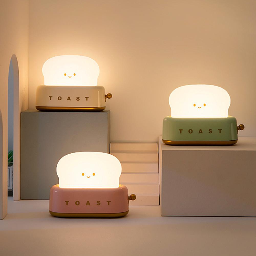 해피 브레드 LED 무드등 식빵 토스트 조명 취침등 인테리어