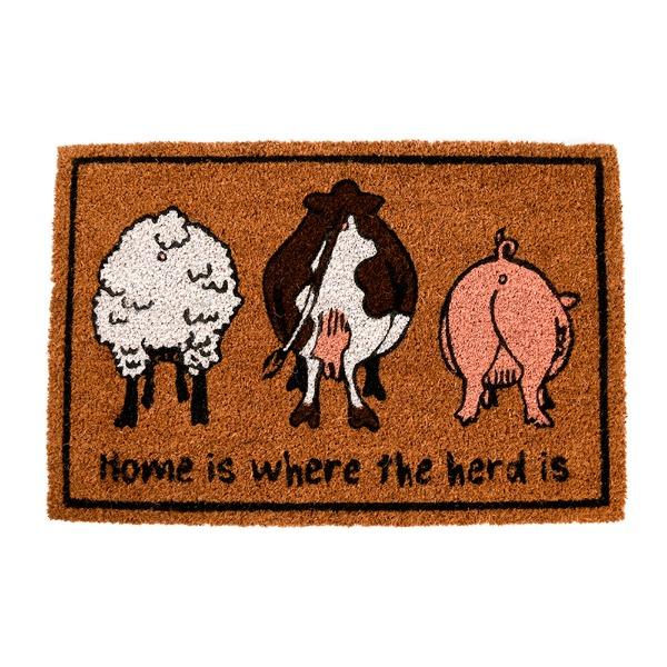 귀여운 동물 엉덩이 도어매트