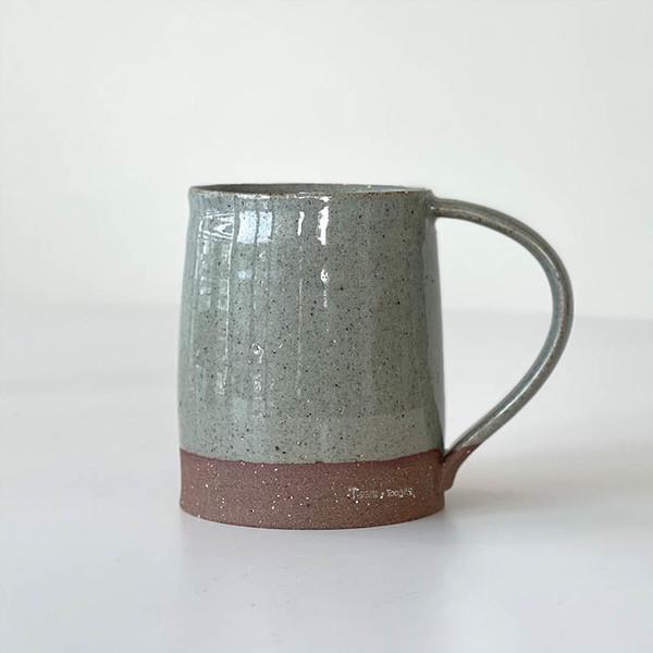 [노승철 도예작업실] 세미투박 머그 그린