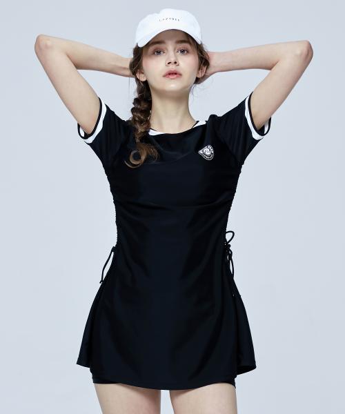 [SET] 밸런스 핏 여성 원피스 수영복세트(이너팬츠 포함) (2color)