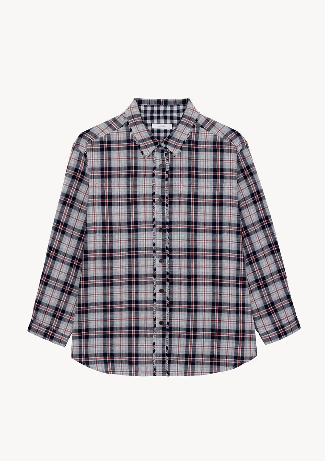 Tassel Check Shirt in Red