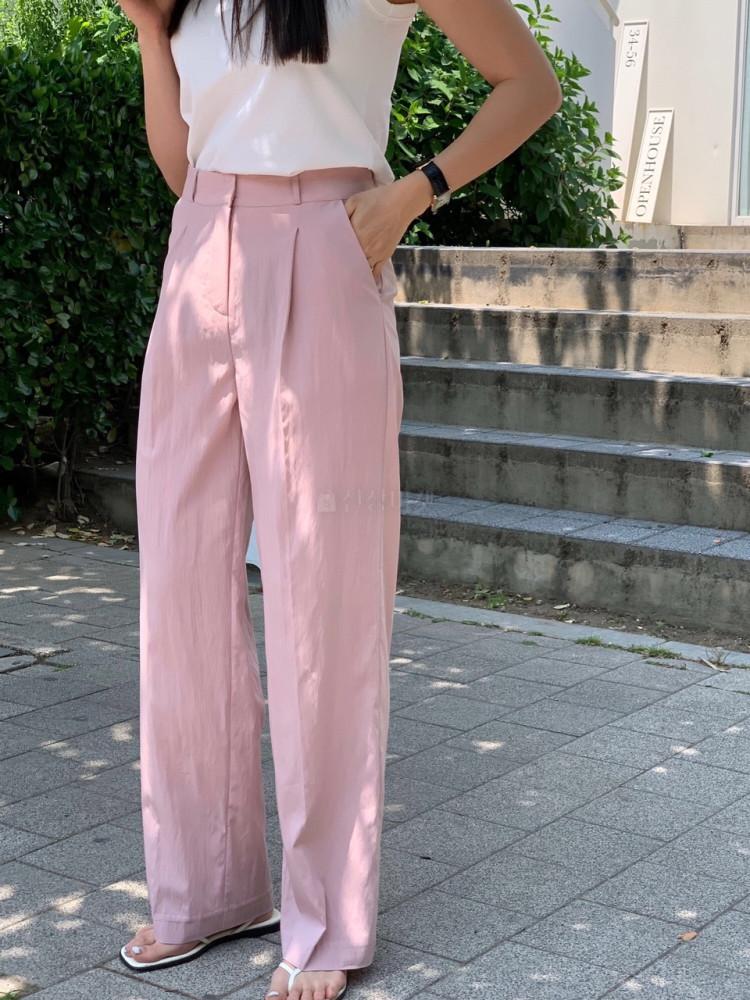 [SALE/교환반품불가](핑크S/블랙M/민트S) MOIBLE 모이블레 포르테 팬츠 나일론 바스락 여름 pt (4 Color)