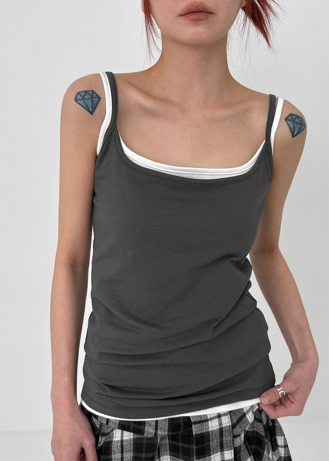 [MADE] 베이스 코튼 스트랩 나시