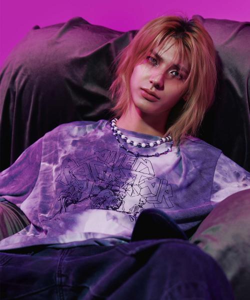 [WMC x JOOYEON] SKULL BAND 롱슬리브_CHARCOAL GREY