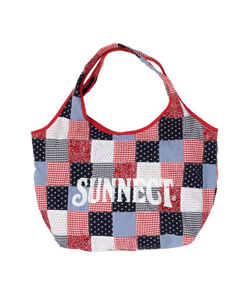 Madras Shopper Bag - Red