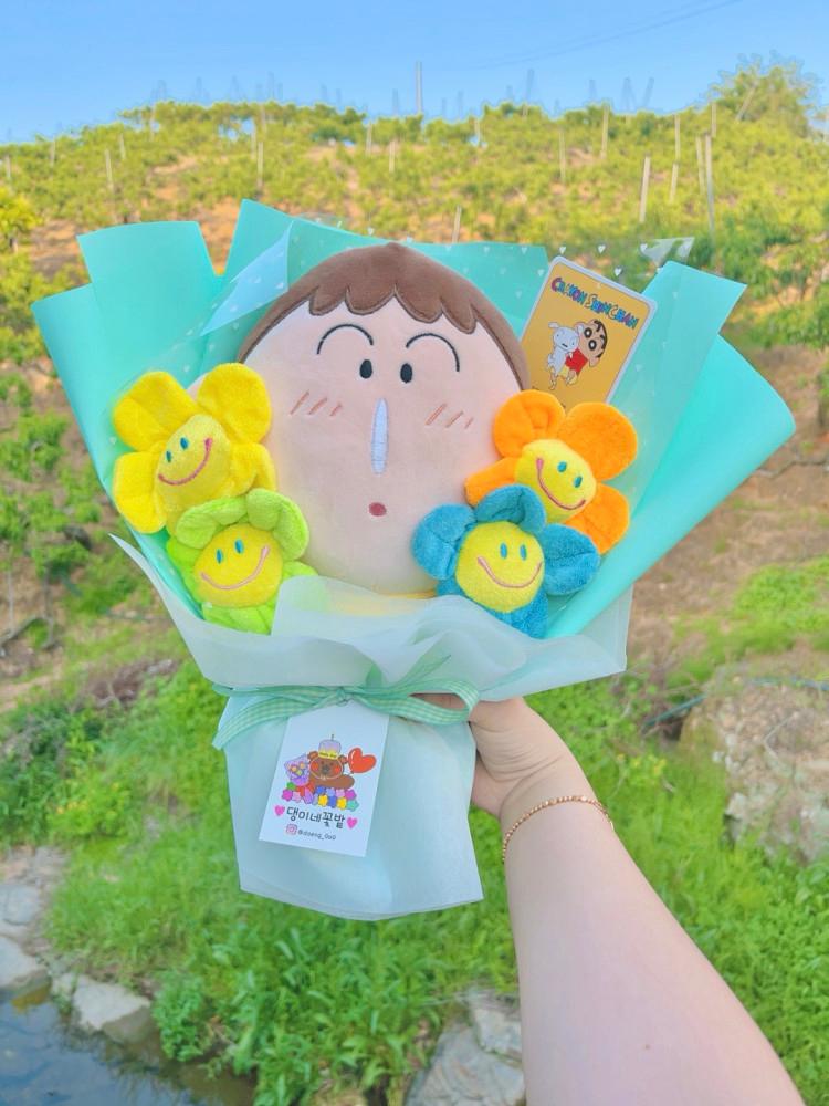 댕이네꽃밭 sns대란품 원조맛집 짱구는못말려 맹구 인형꽃다발