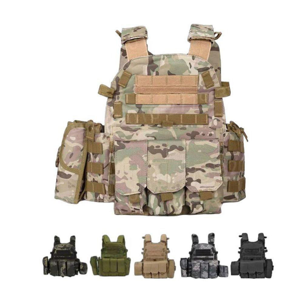 군용 군사 전투 전술 조끼 위장 장비 밀리터리 써바이벌 전술조끼 군용조끼  군사훈련 특수부대 방탄복