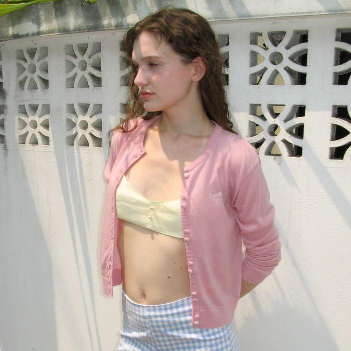 Double Button Cardigan (Pink)