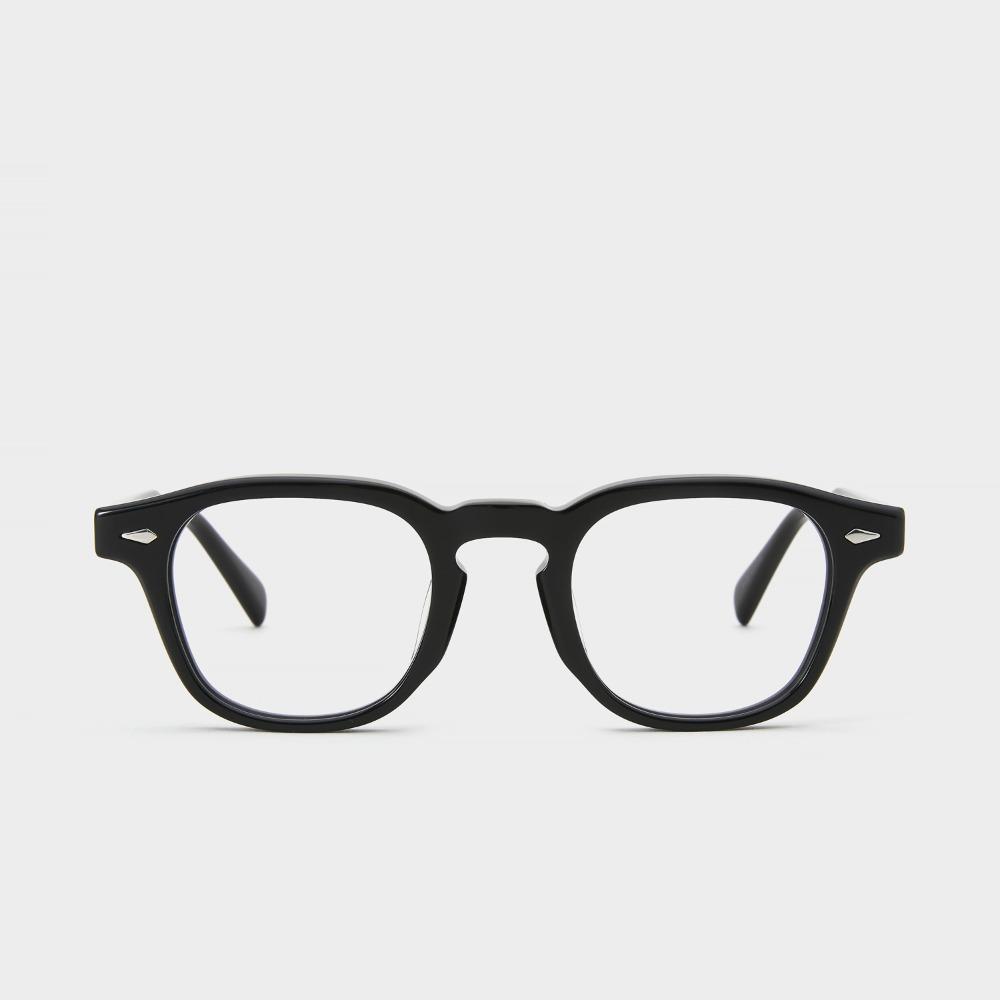 애쉬컴팩트 안경 타르 46 Tar C1 Black 남자 여자 사각 블랙 뿔테