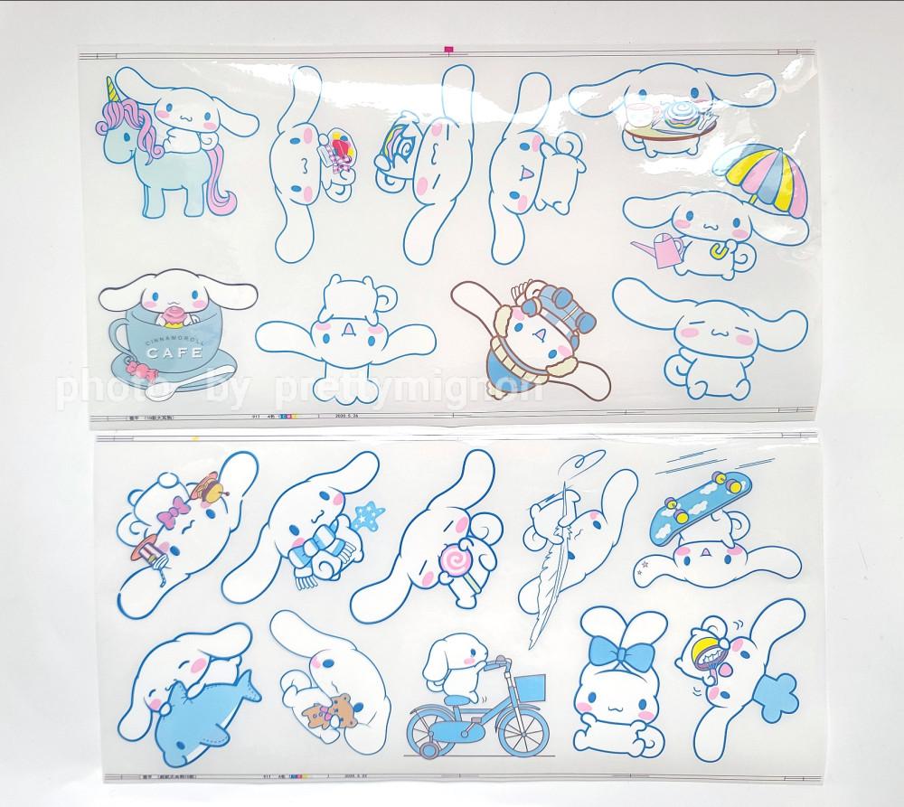 산리오 캐릭터 시나모롤 방수 스티커 텀블러 노트북 캐리어 꾸미기 스티커