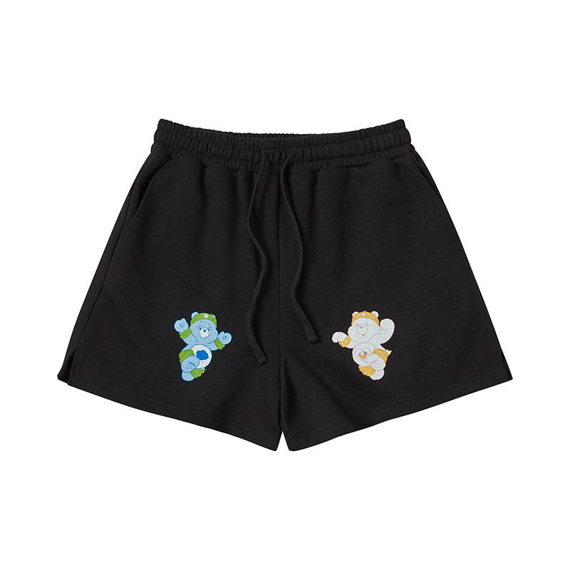 [WOMEN'S EDITION] 런 투게더 케어베어 코튼 반바지 블랙