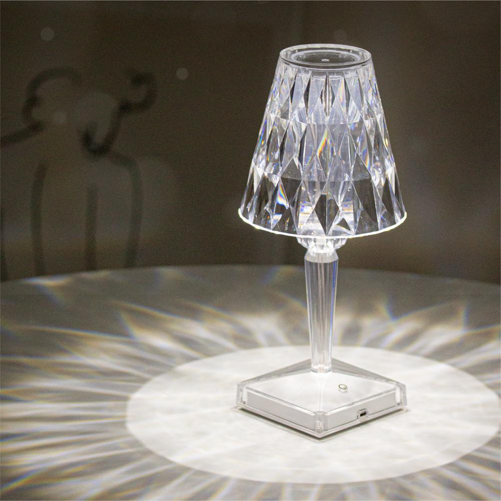 충전식 무선 LED 수유등 인테리어 조명 크리스탈 무드등