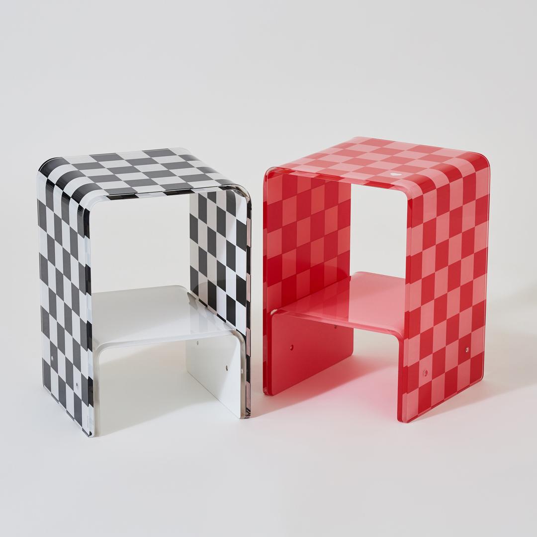 Mini Chair_Checkers 스툴 사이드테이블