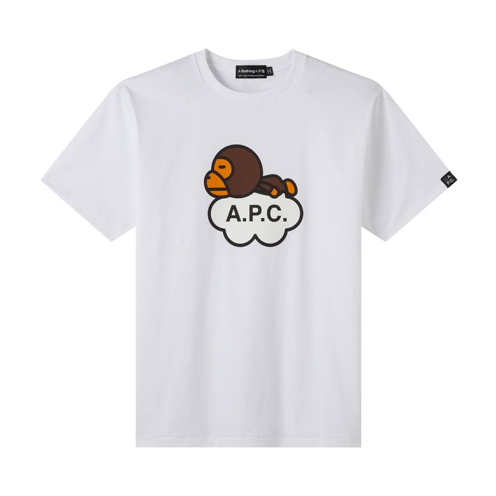(베이프정품) 베이프 아페세 마일로 반팔티 키즈 BAPE X A.P.C. MILO TEE