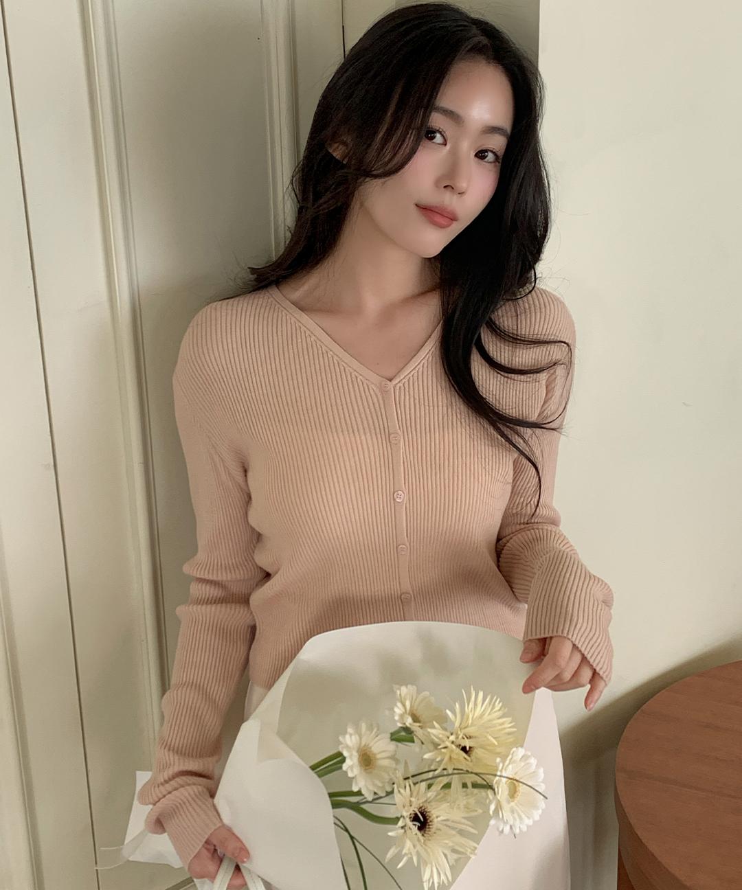 케이클럽 [MADE/3천장돌파]헬리 소프트 골지 니트 가디건 (S-L/데일리룩/개강룩/출근룩/니트가디건/골지니트/가을가디건/가을니트)