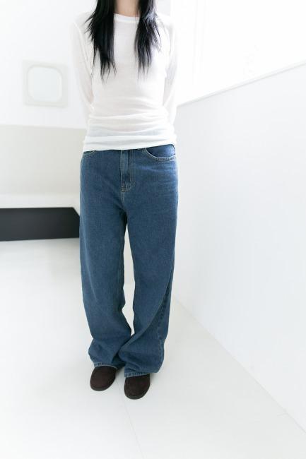 mild loose straight denim(2colors)