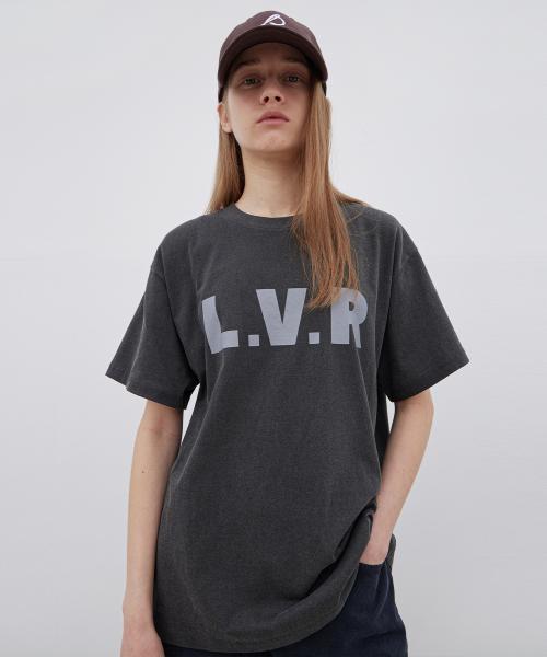 L.V.R Signature Cotton T-shirt - Charcoal