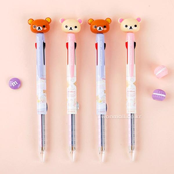 리락쿠마 캐릭터 마스코트 3색볼펜 2p세트(랜덤발송) 116587