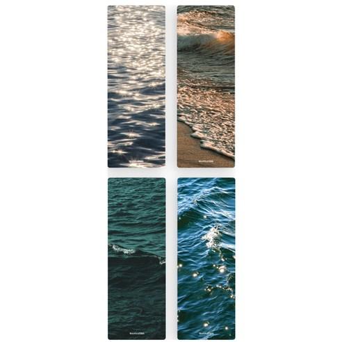 워너디스 미라이트 반투명 책갈피 4종 세트, 01 윤슬, 1세트 - 독서용품 | 쿠팡