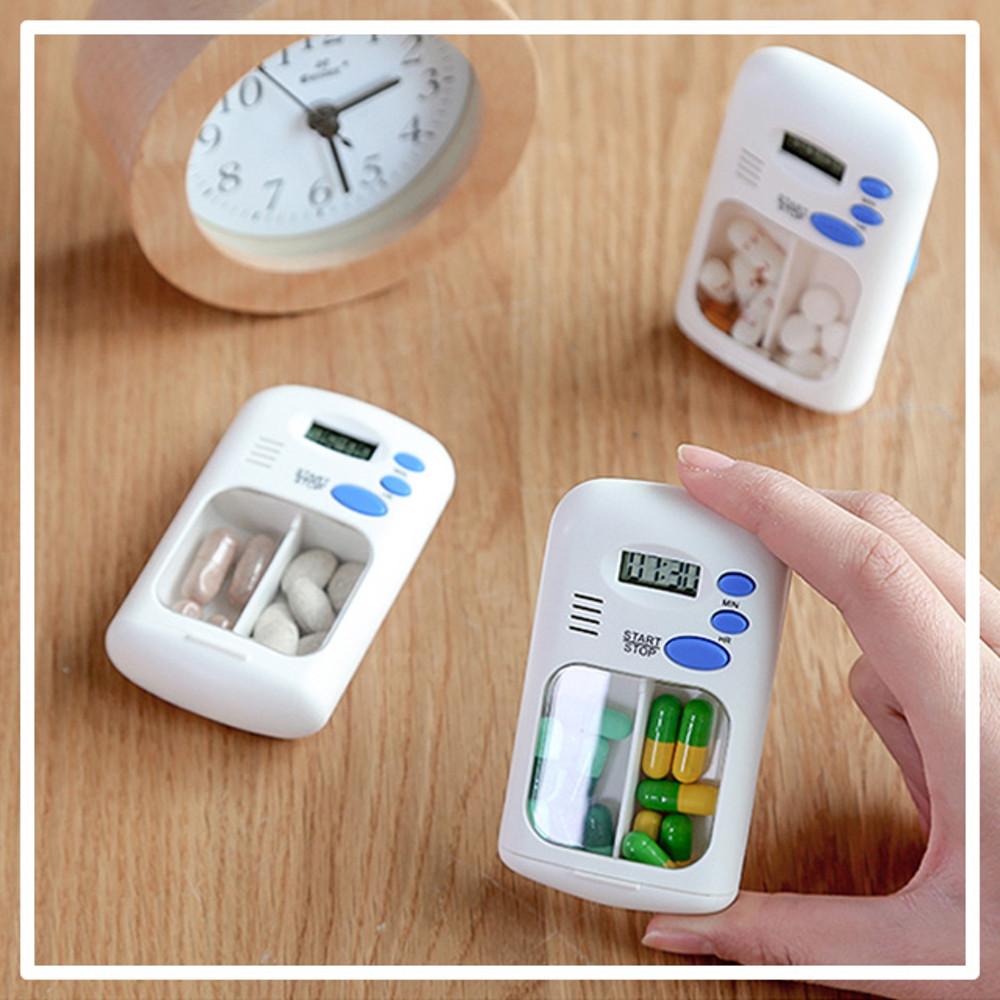 내건강은 내가 지키자 건강지키미 휴대용 타이머 알림 약통 비타민 보관함 부모님 효도 선물