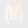 플로랄 레이어드 슬리브 (WHITE)