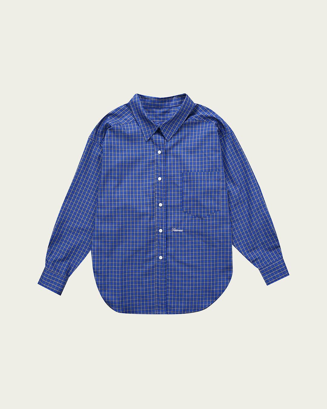 (3차) Indigo Blue Check Shirt