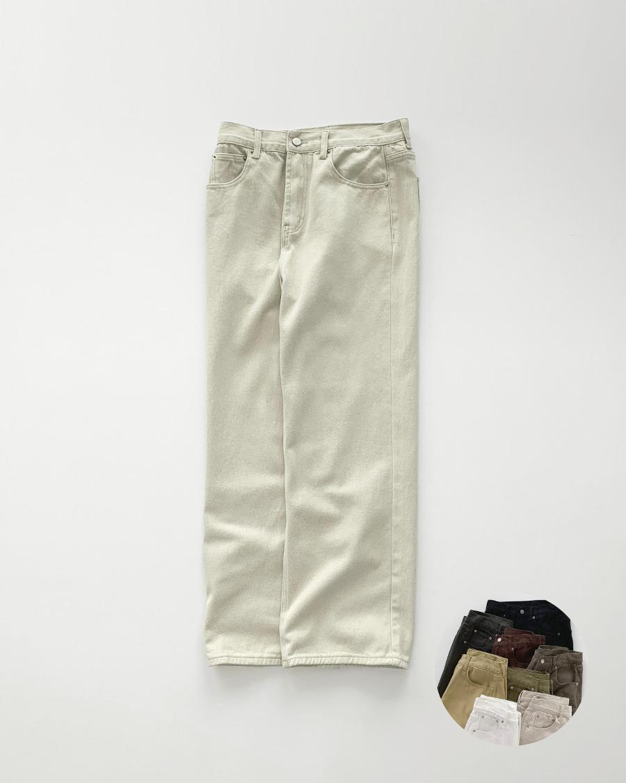 스탠다드 코튼 와이드 팬츠
