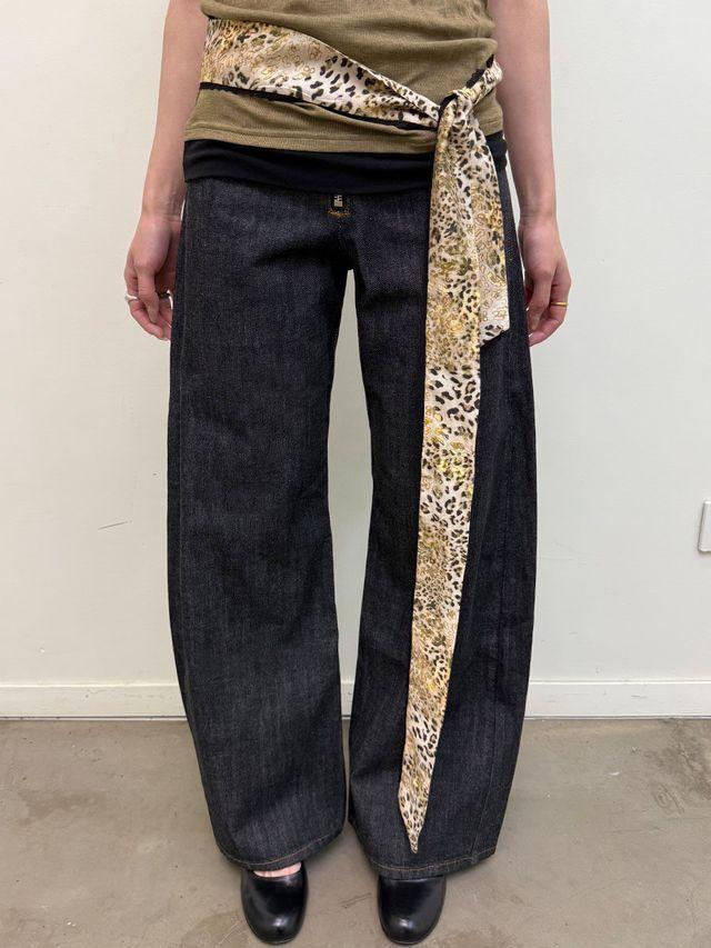 [NeverSeez] Lyocell Blend Leopard Print Lace Scarf