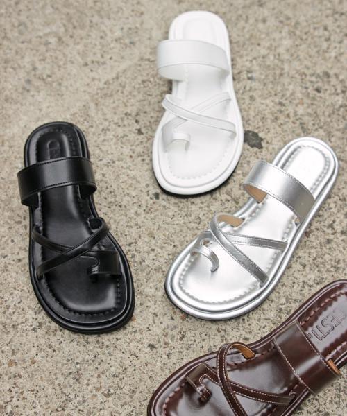 라운드 토 쿠셔닝 플립플랍 (3COLOR)