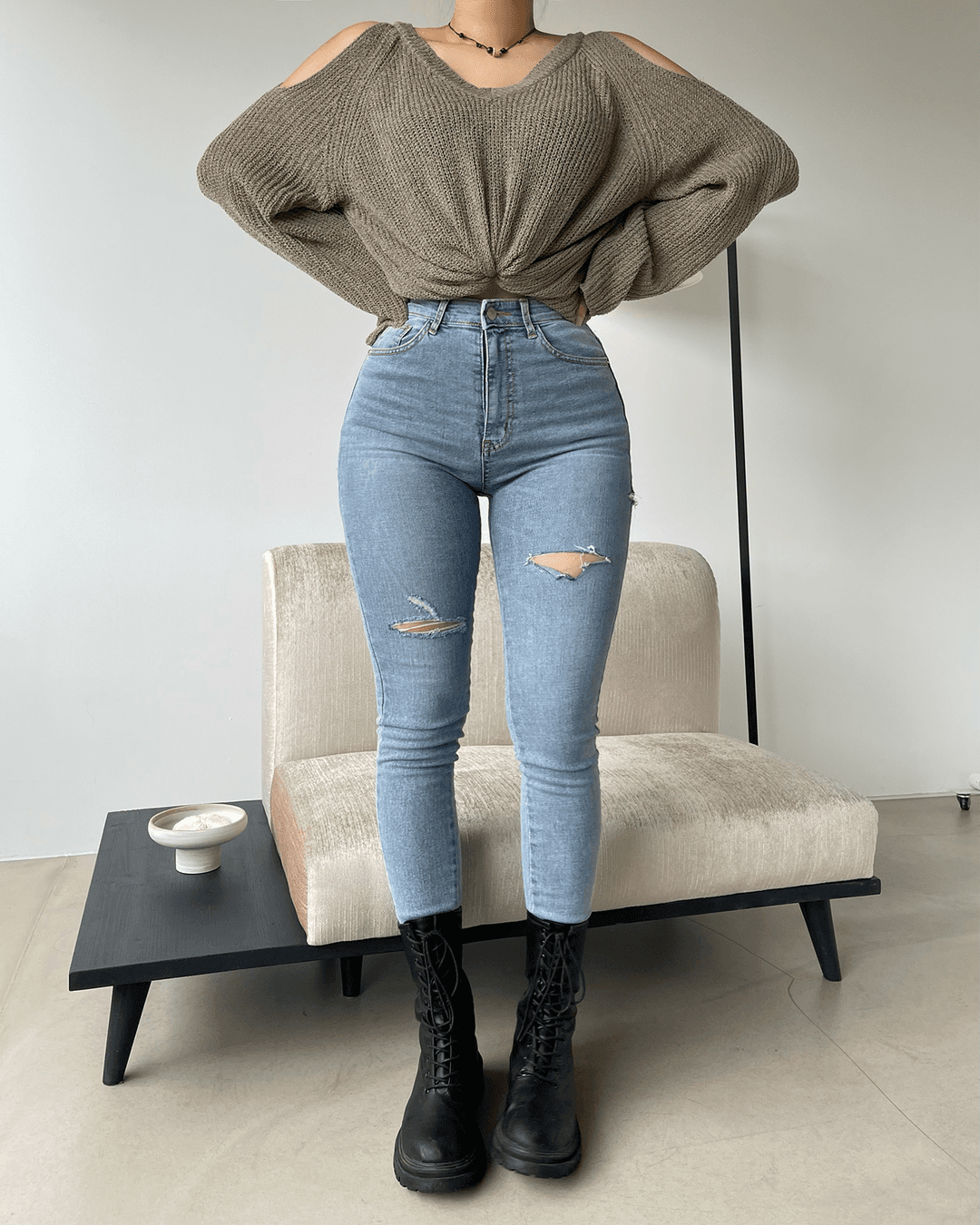 글램 워시드 컷팅진