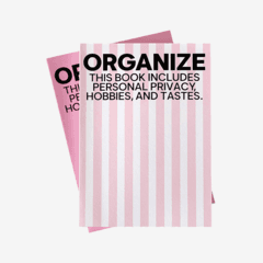 OAB | Organize diary 오거나이즈 만년 다이어리 pink/stripe (6month)