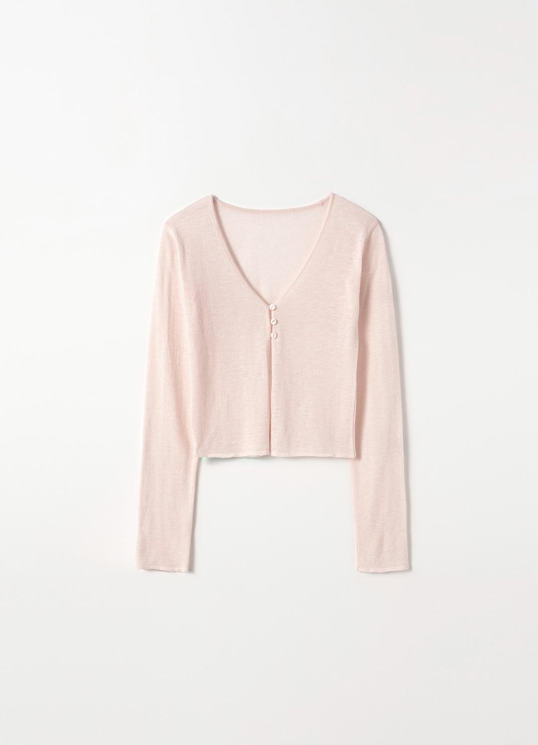 Clea Cardigan(Soft Pink)