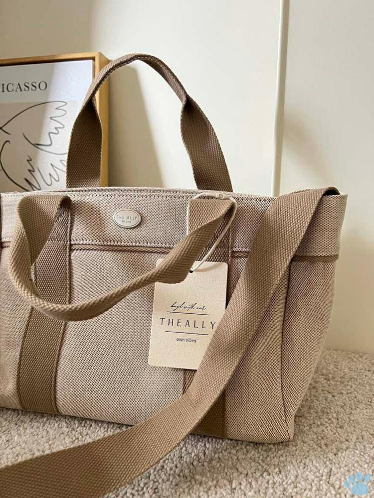 더알리 홀리몰리백 고급 자카드 원단 감성 캔버스 텀블러백 기저귀 운동 보부상 가방