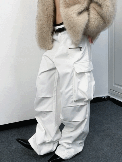 파라슈트 빅 포켓 카고 와이드 팬츠(3color)