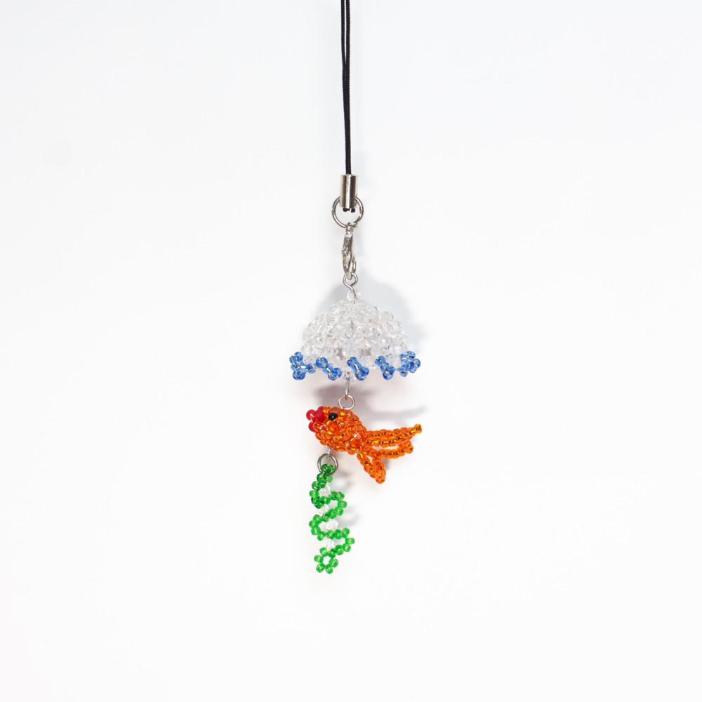마스마스 자유가 된 금붕어 키링 goldfish keychain