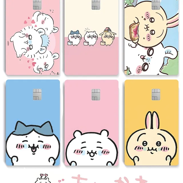 치이카와 체크카드 신용카드 카드스티커 카드리폼 스티커 인형 카드스티커 토스카드 기후동행카드 먼작귀