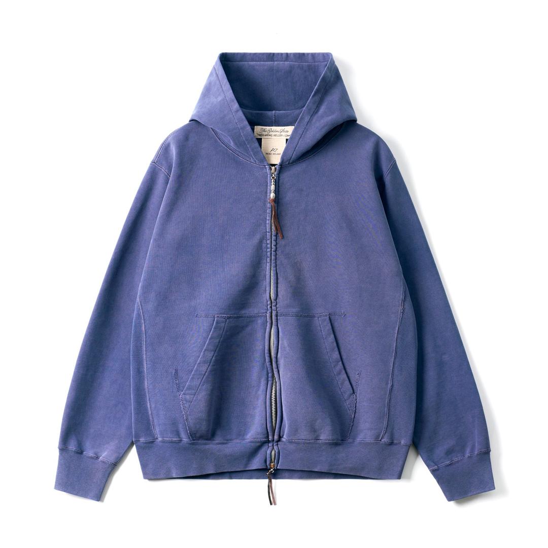 RN6003SDO Navy SP Finish Fleece Crew Zipped Hoodie