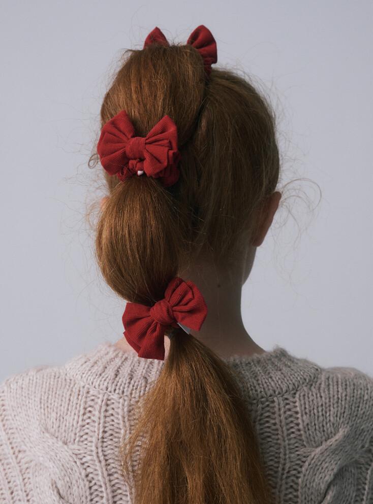 RIBBON SCRUNCHIE, RED