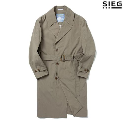 베이지 드롭숄더 스트랩 트렌치코트 (PENAB7306)