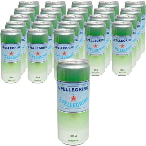 산펠레그리노 탄산수 플레인 캔, 330ml, 24개 - 탄산수 | 쿠팡