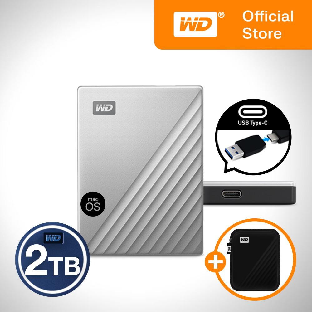 WD My Passport ULTRA for MAC 2TB 맥 외장하드 A젠더/전용파우치
