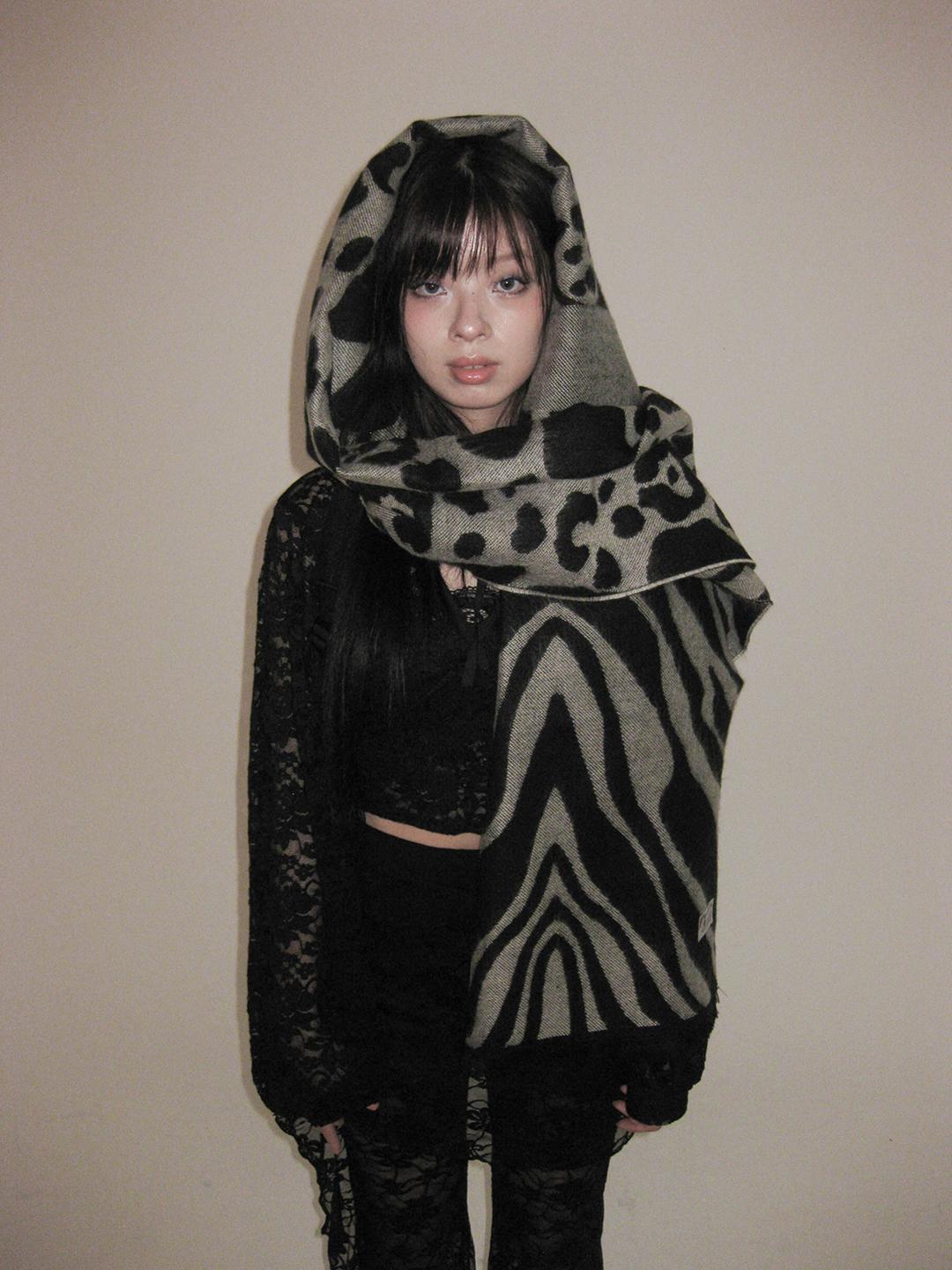 [美愛 1970] Zebra muffler (2color)