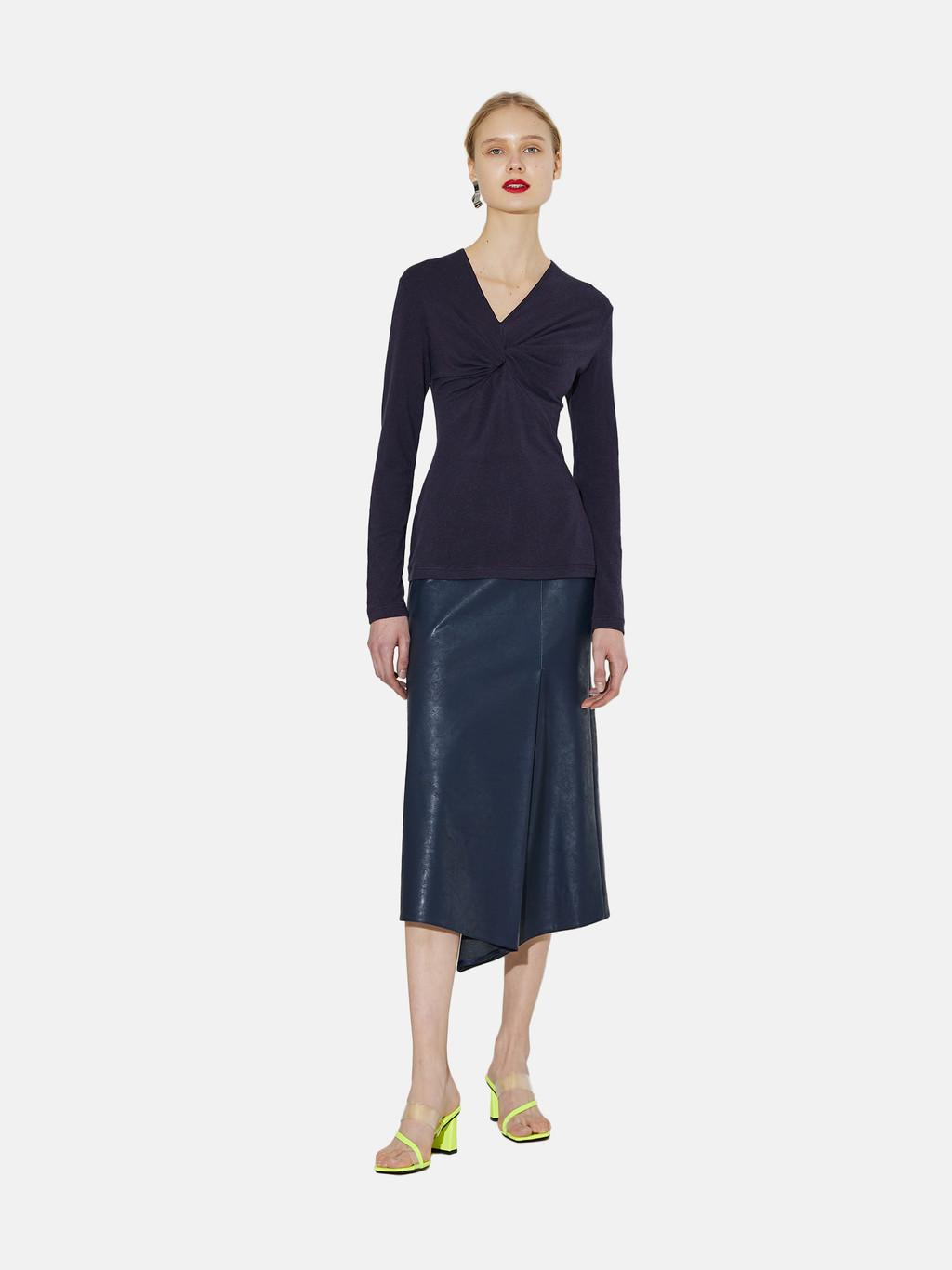 에콘 아도르 드레이핑 탑 세이지 네이비