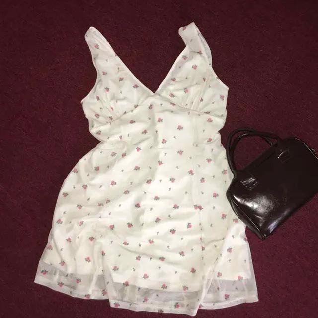 [주문폭주/4계절 레이어드] flower mesh dress 플라워 메쉬 드레스
