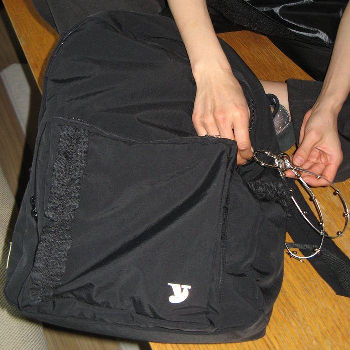 [29EDITION] frill backpack (black)