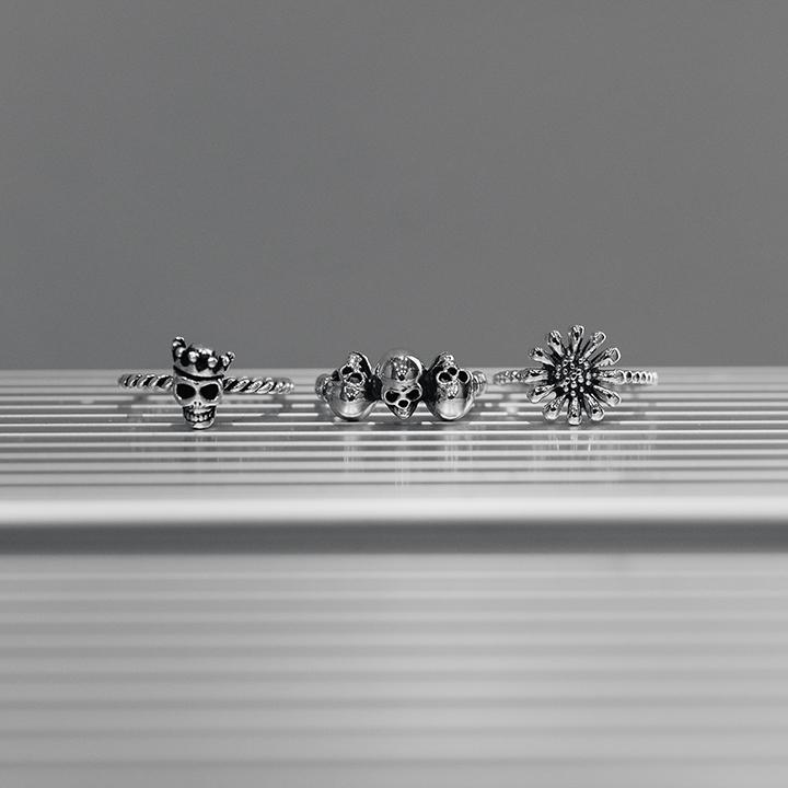 [925silver] 레볼루션 실버 반지 one size (14호)