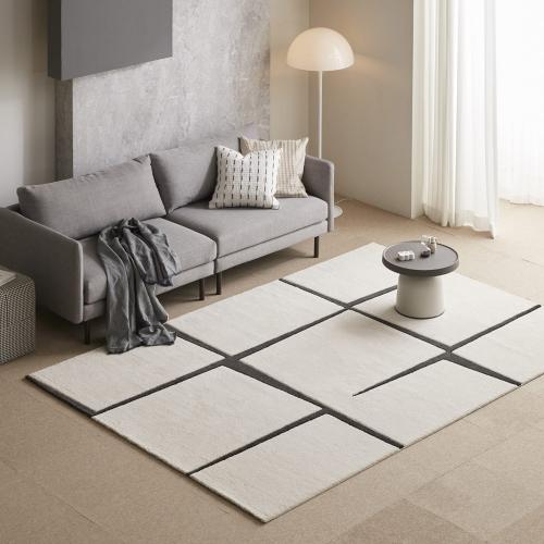 유럽직수입 영국 버킹엄 코지 거실 카페트 러그_2size 모노화이트